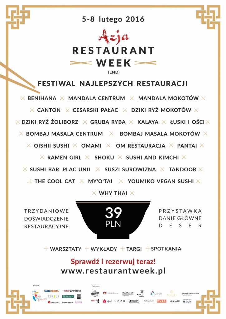 Azja Restaurant Week(end) 2016_plakat
